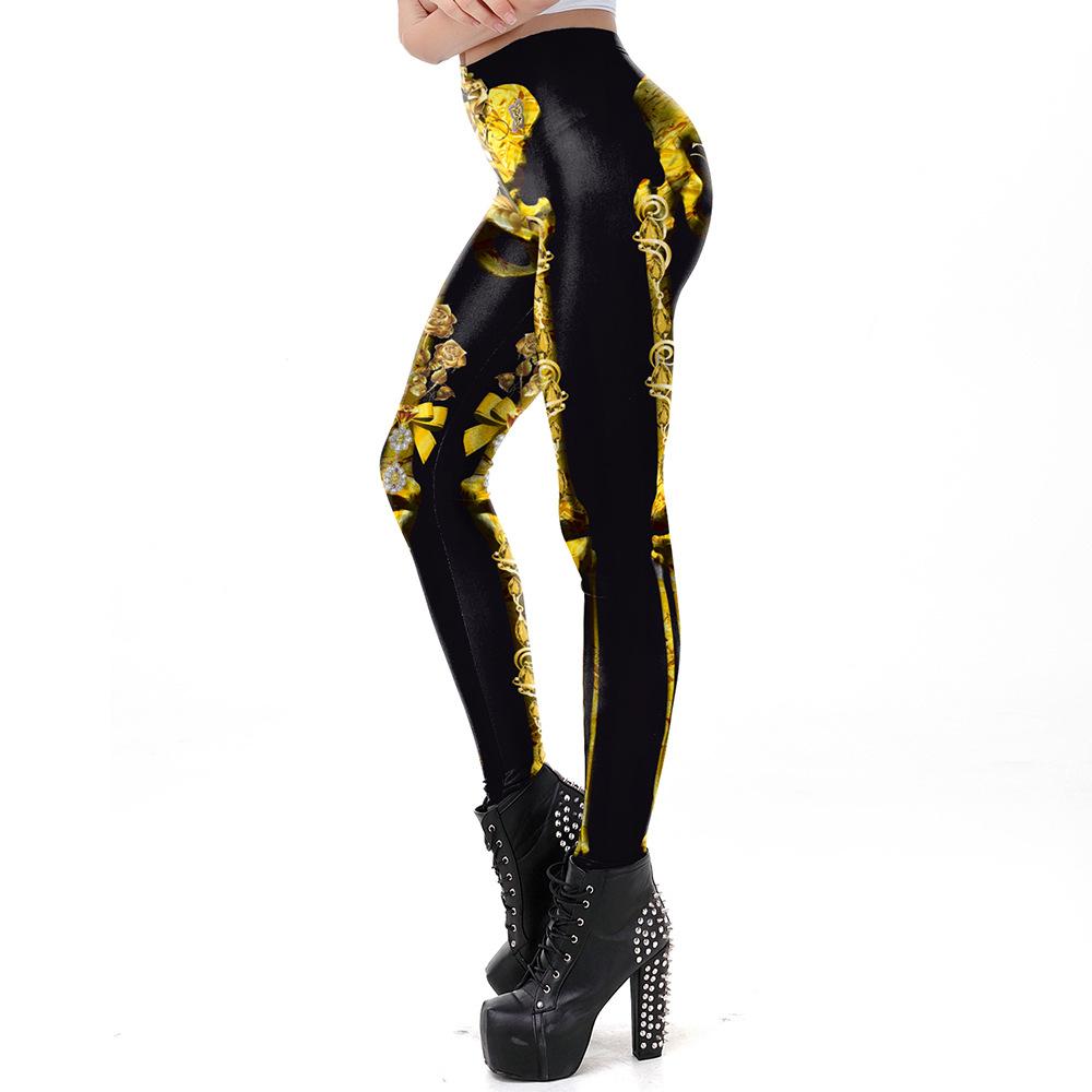 Halloween New Skull Print Leggings Women's Leggings