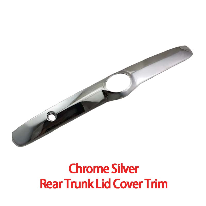 För Toyota Highlander Kluger 2003 2004 2005 2006 2007 Högkvalitativ ABS Krompläterad Bakre Bagagelucka Cover Trim Bilstyling