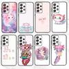 Cartoon Niedlicher Axolotl Handyhülle Für Samsung S25,S24,S21,S22,S23,S30,Ultra,S20,Plus,Fe,Note,10,9,5G Schwarze Hülle