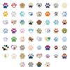 60 Cartoon Dog Paw Graffiti Stickers for Kids' Notebooks – Waterproof and Decorative
