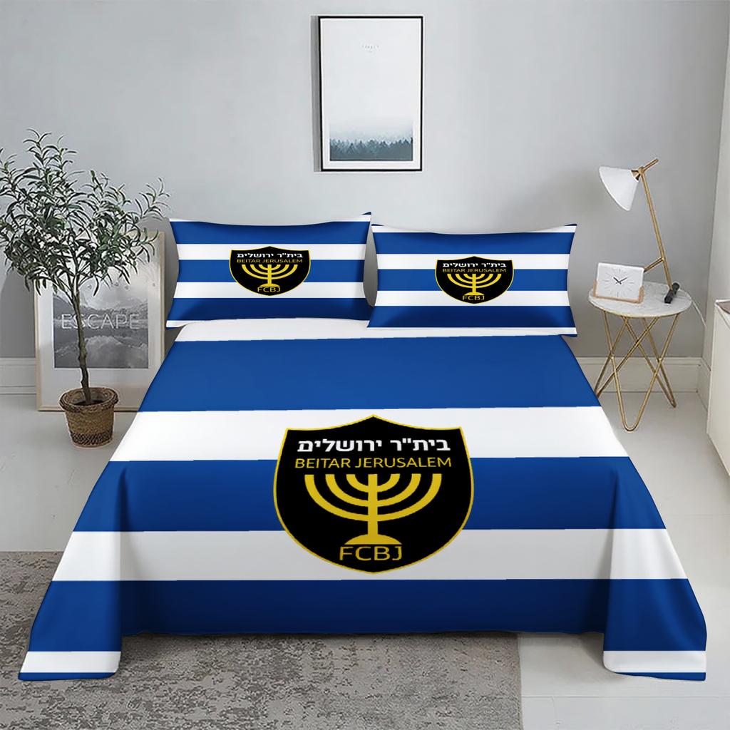 3pcs FC Beitar Jerusalem Bedding Set Israel Football Bed Set Single Twin Queen King Size Full Set Bed Linen Bedding for Children