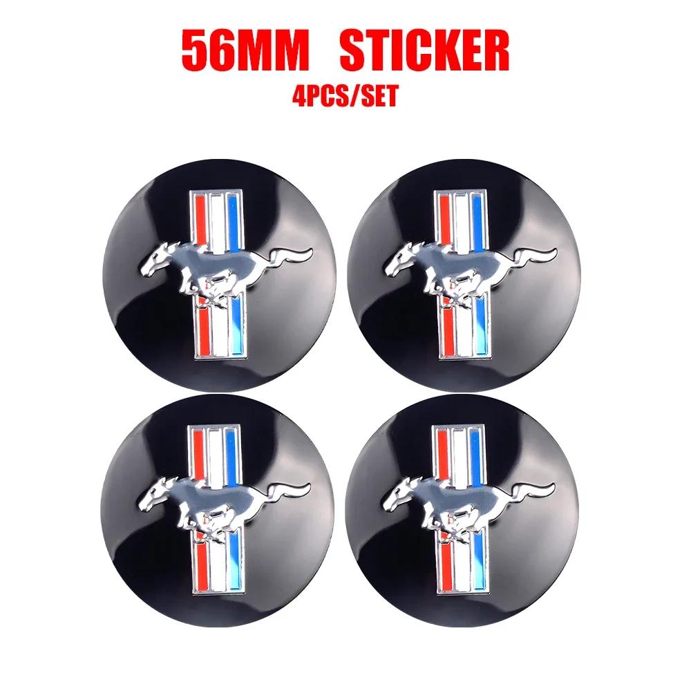 Car Sticker Hot For Ford New 4pcs 56/60mm Car Auto Wheel Center Cover Badge Stickers Hub Cap Replacement For Ford Ranger Focus T