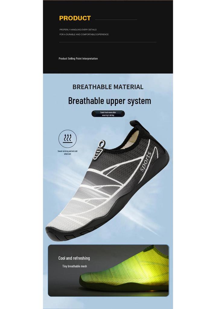 Unisex Quick-Dry Barefoot Beach & Water Shoes for Snorkeling, Swimming, Rafting, and Wading