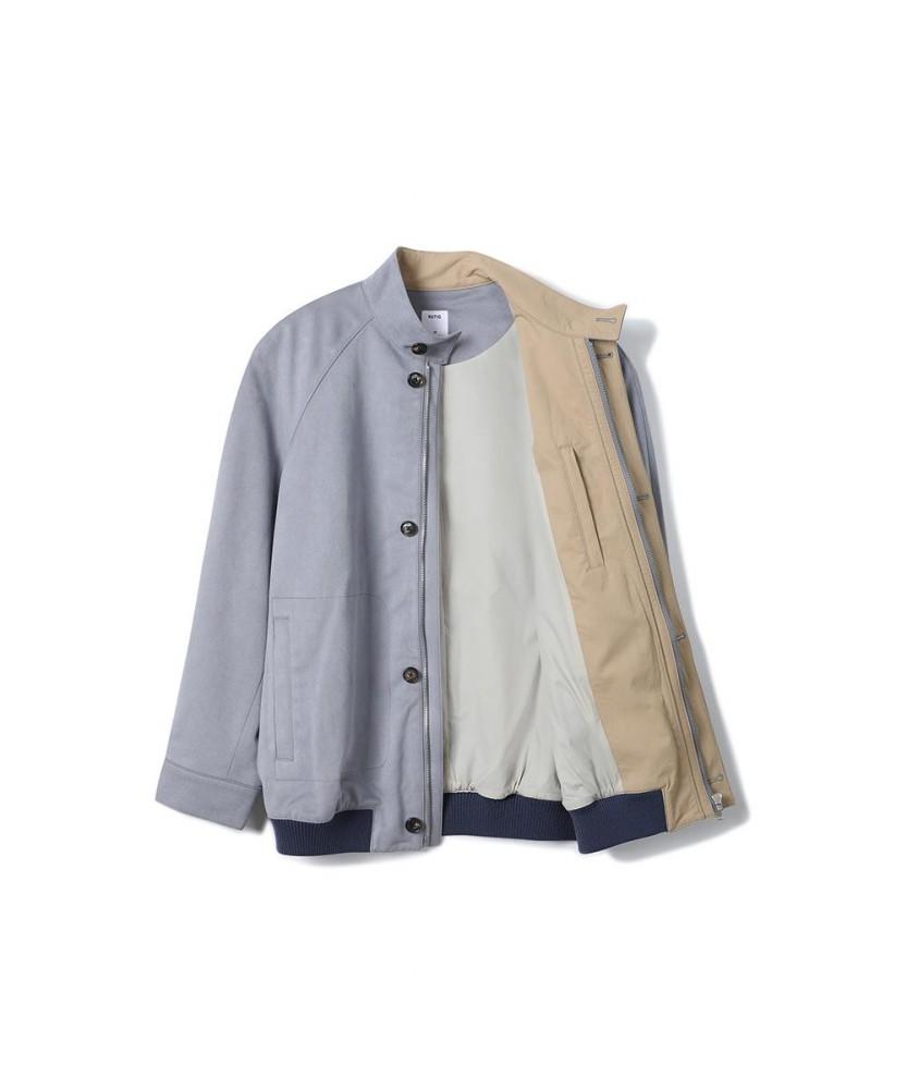 Notig Faux Suede Blouson Blue_Okg3Jpjf102B1