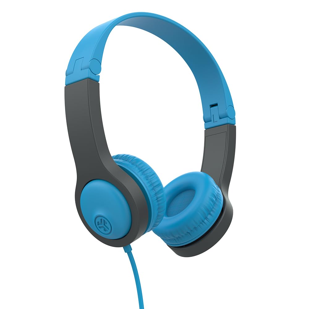 

JLab JBuddies Folding Headphones for Kids, Ages 2+, Wired, Foldable, Lightweight, Over-Ear, 85dB Volume Limit, Perfect for Learning, Concentration, an
