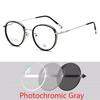 Vintage Round Glasses Female anti Blue Light Circle Frame  eyeglasses Photochromic eyewear Diopter -1.0 -2.0 -3.0 To -6.0