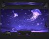 Jellyfish Desk Mat Anime Aesthetic Mouse Pad Space Ocean Purple XXL Large Gaming Deskmat Rgb Led Light Glow Big Long Mousepad