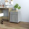 VidaXL Rolling Cabinet Sonoma Grey 45x38x54 Cm Engineered Wood 815964