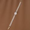 High-End Exquisite Zirconia Egg-Shaped Luxury Bracelet - Versatile Pure Copper Women's Fashion Accessory