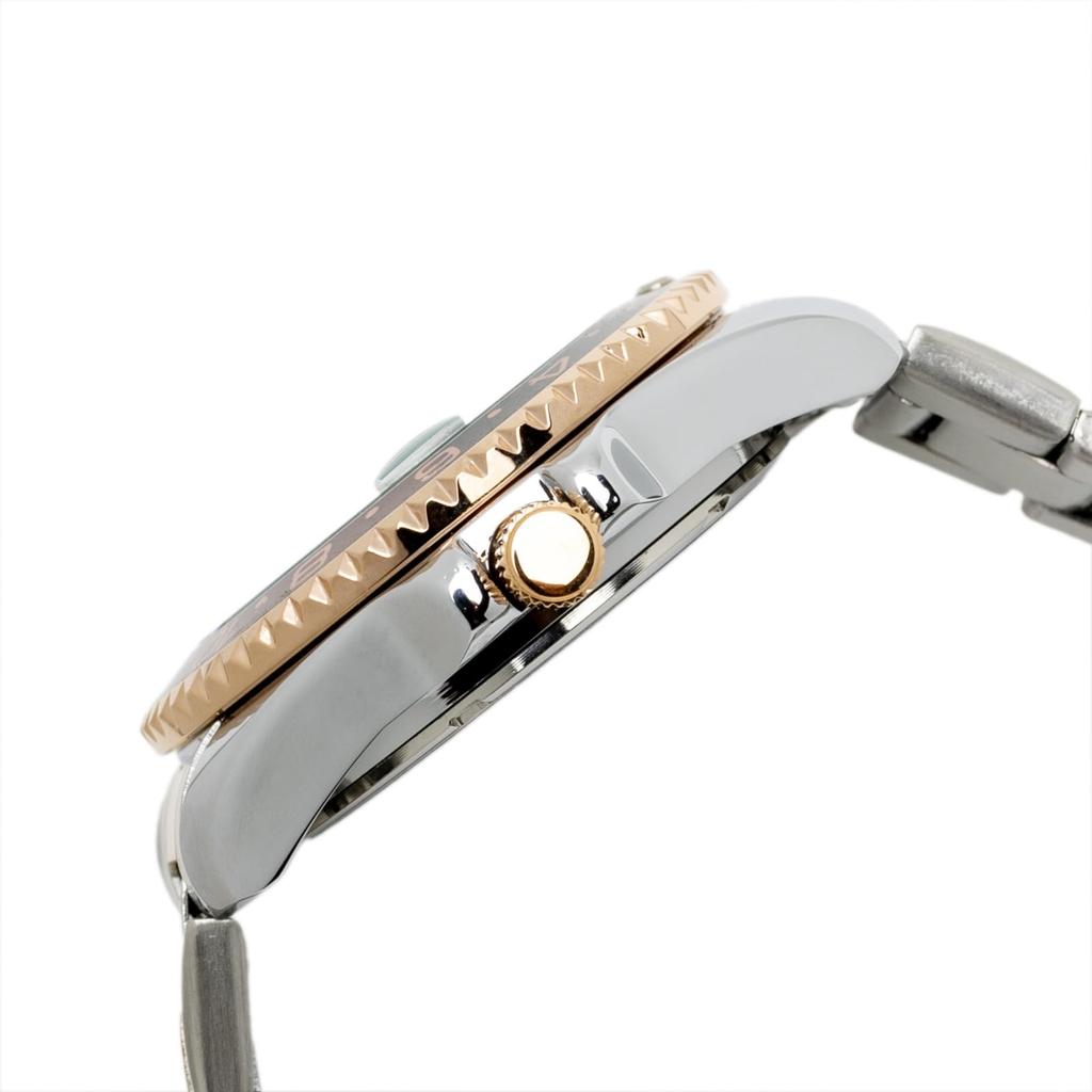 [Clefer] Analog Men's Solar Waterproof Metal Band Bentley Rose Gold BT-AM388-RDT Gold