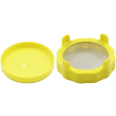 Kit de tapas para tarros de germinación con pantalla de acero inoxidable para tarros Mason de boca ancha