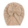 New Baby Solid Color Hole Hat, Breathable Bow Children's Hat, Thin Comfortable Baby Tire Hat