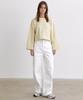 Okuka Striped Crop Top, Olive