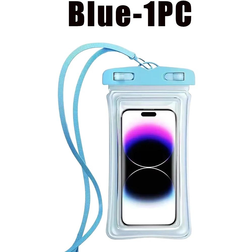 

Waterproof Phone Bag Transparent Sealed Case with Lanyard for 72 Inch Devices Touch Screen Access Swimming Camping Hiking