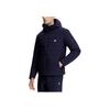Fila 2023 Basic Warm Fitness Hooded Jacket Lightweight Down Coat Men Jackets Dark-Blue A11M341909F-NV