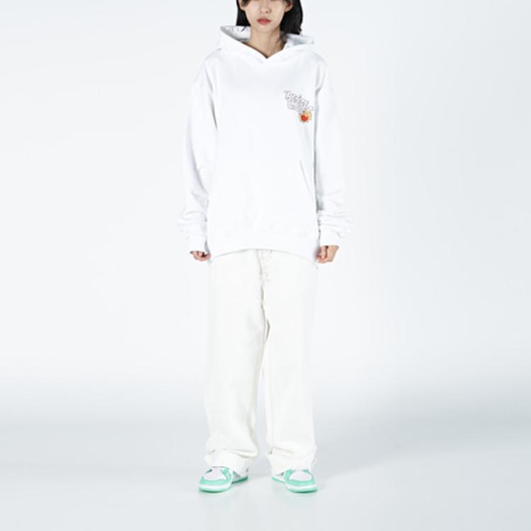 Acme De La Vie Sweatshirts Unisex White Hooded Moderate Regular ADLV-21PW-HDAMRV-WHT