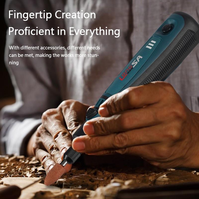 Râșniță fără fir Burghiu electric râșniță electrică de uz casnic, set de instrumente de foraj pentru lustruire, viteză reglabilă de mână, pentru gravare