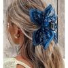 Retro Coffee Color Cashew Flower Claw Clip For Women Trend Large Bow Hair Claw Hairpins Back Of Head Shark Clip Hair Accessories