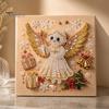Set Creativo Attività Festiva Pittura con Perle Finte Natalizie Fai da Te Kit Artistico, Carino Kit di Perline 3D Regalo Fatto a Mano per Bambini Artigianato Adulti Principianti, Kit Gemme Parete Casa
