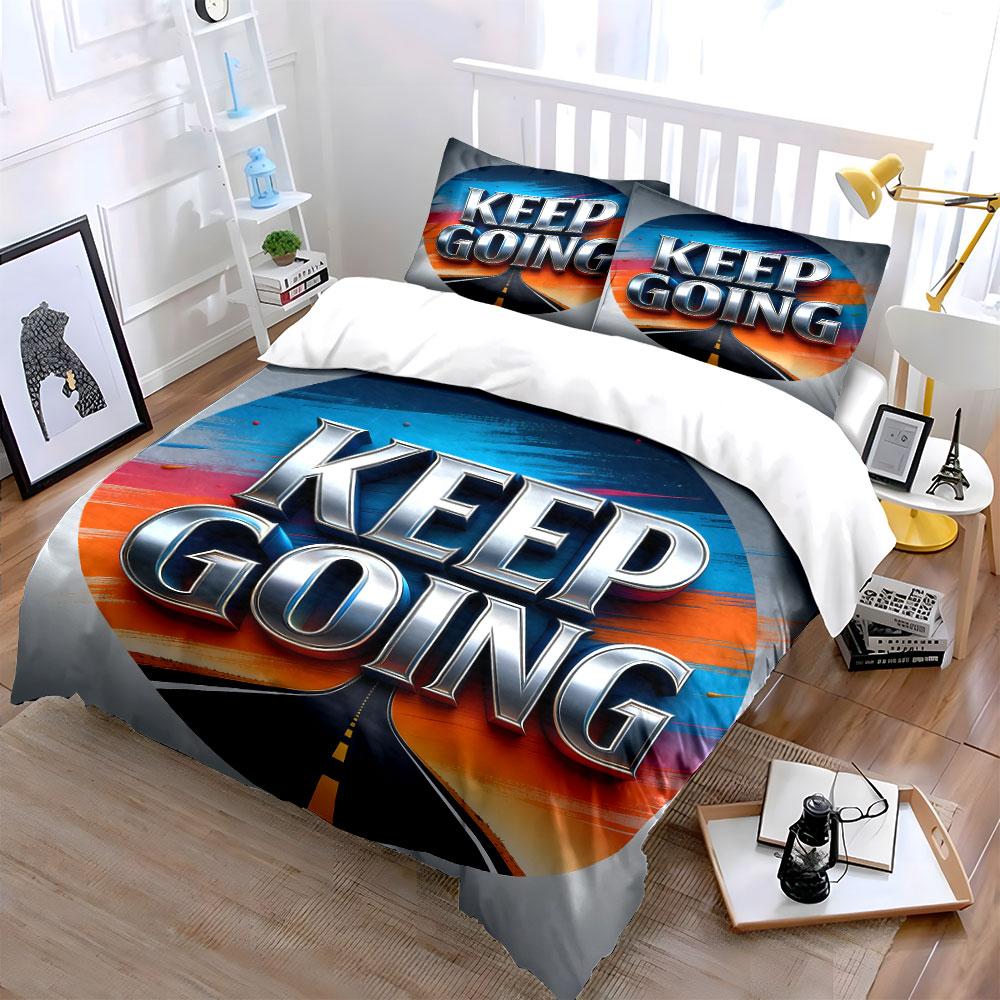 Motivational Decor Set For Home Soft Comfortable Duvet Cover Bedding Set Included 1*Duvet Cover & 2*Pillowcases, Gift