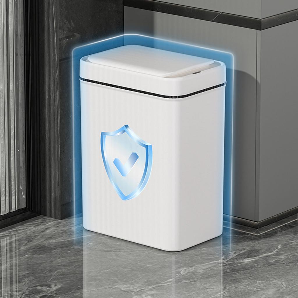 Inteligentny bezdotykowy kosz na śmieci do łazienki 16L Automatyczny kosz na śmieci z czujnikiem ruchu i pokrywką do kuchni salonu toalety sypialni