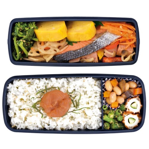 Thermos Bento Box 2 Tiers Fresh Lunch Box 900ml Navy Blue DJB-905W NB