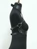 1PC The widened collar is integrated with the cage-style chest strap, which is adjustable for women. It features stylish punk