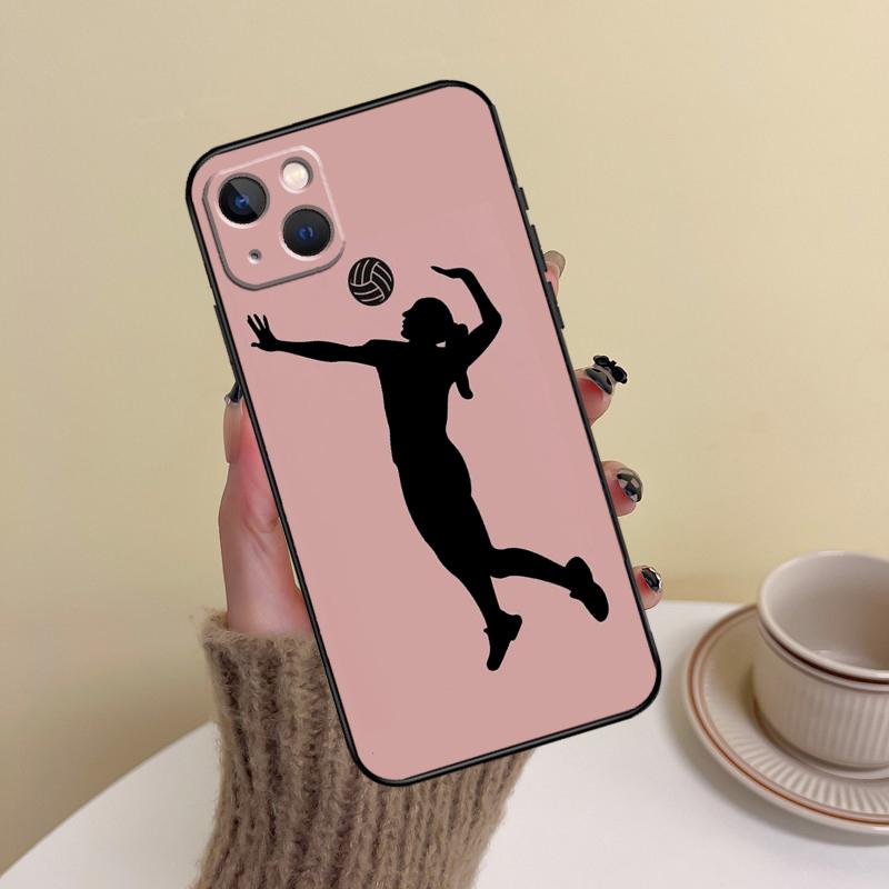 Play Volleyball Ball Phone Case For iPhone 15 Pro Max 11 12 13 14 16 17 Pro Max mini Plus 16e 17 Air Cover Funda