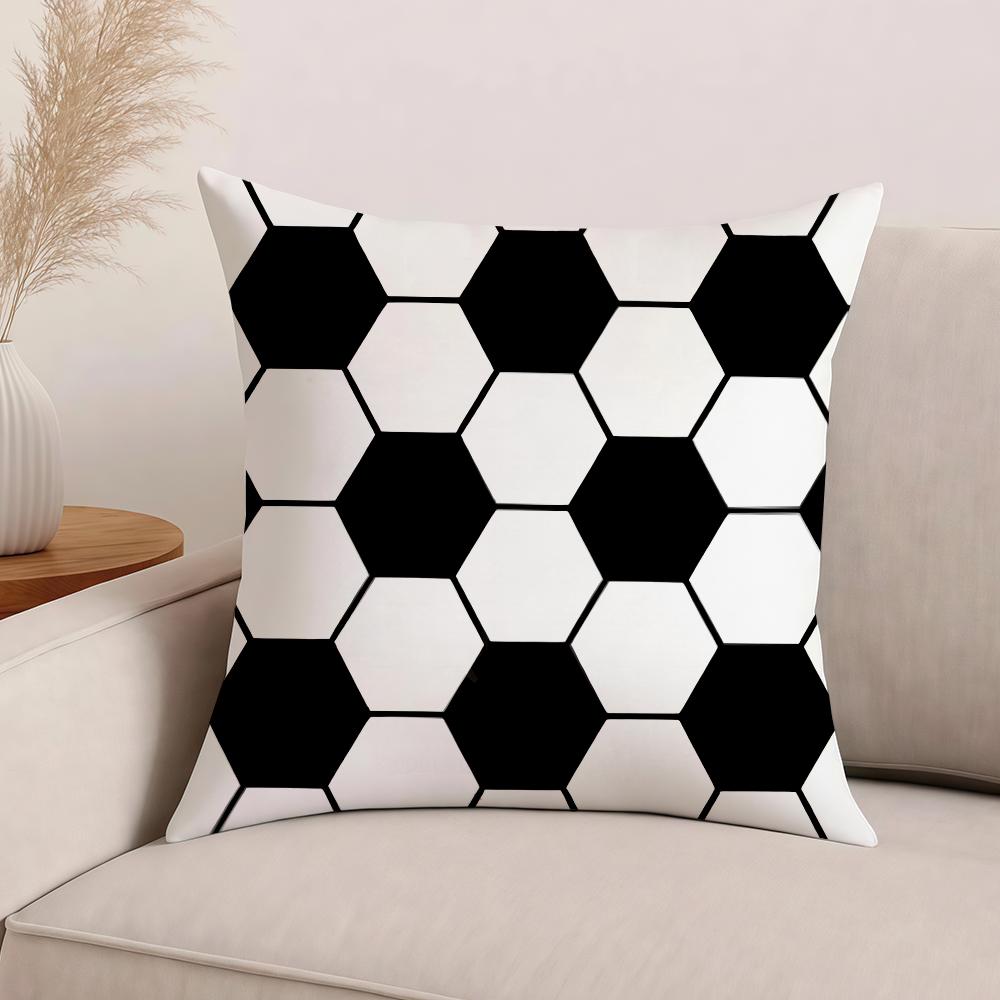 Cool Colorful Graffiti Football Fashion Pillow Case Office Cushions Suitable For Sofa Car Bedroom Decorative Cushion Cover