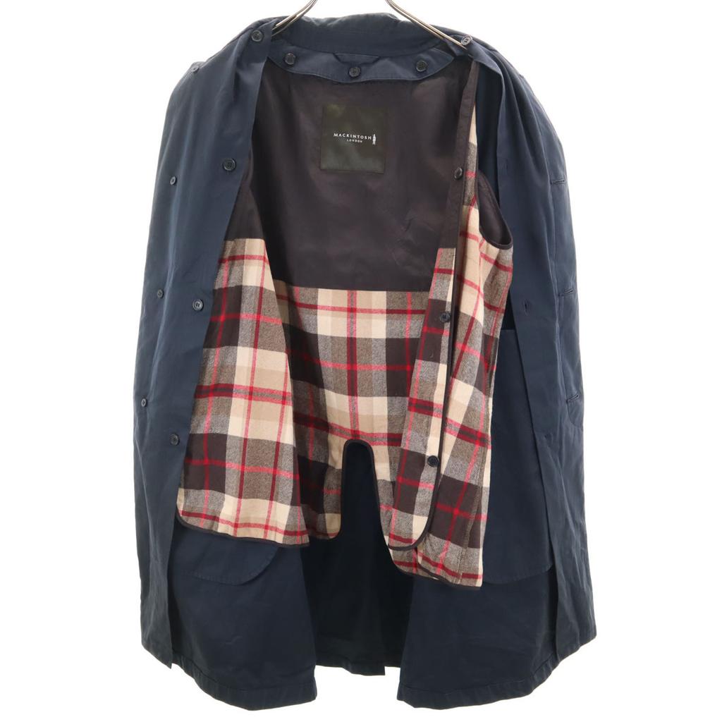 Mackintosh Made In Japan With Liner Stainless Collar Coat 40 Navy Men's Used