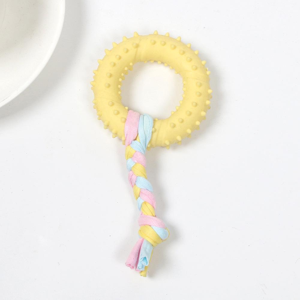 Cross-Border Pet Chew & Teaser Toy for Dogs & Cats – Teething, Training, Amusement: Small Dog Cloth Rope Knot.