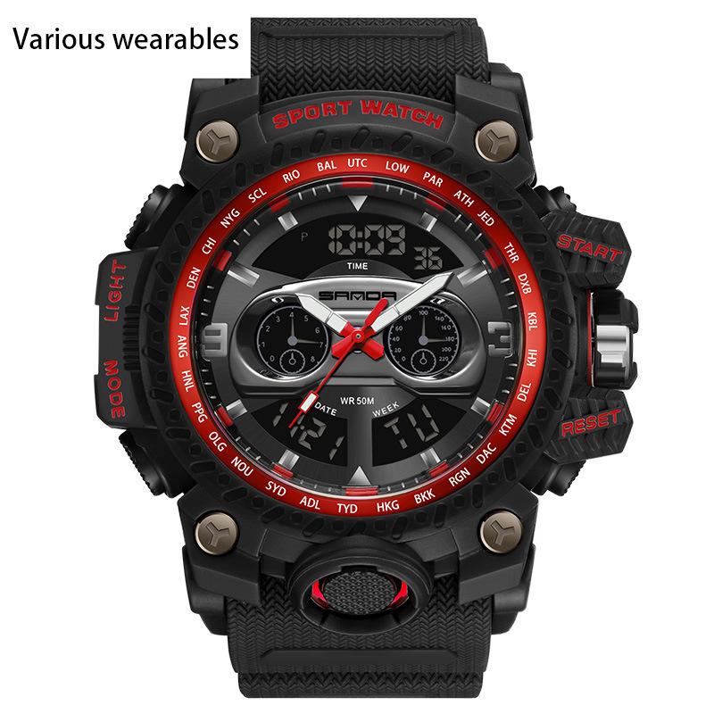 

Новые спортивные часы для активного отдыха, крутые водонепроницаемые электронные часы, модные трендовые часы