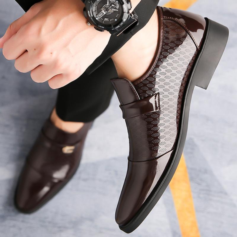 Men's Leather Shoes Fashionable Classic Oxford Shoes Business Office Casual Comfortable Shoes For Men