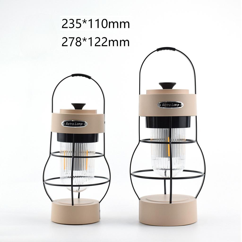 New Outdoor Camping Lamp, Camping Lamp, Camping Atmosphere Lamp, Charging Lighting, Portable Retro Horse Lantern, Tent Camp Lamp