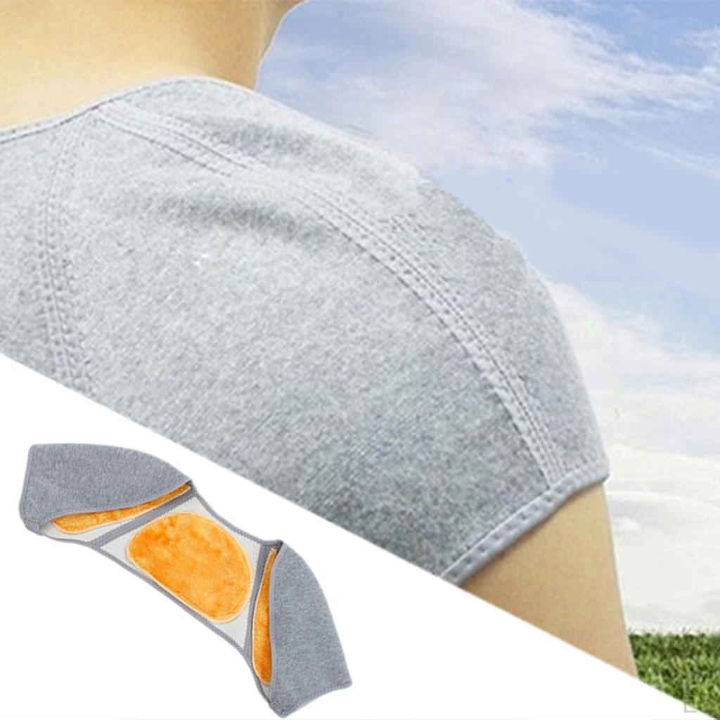 Shoulder Support Warmer Velvet Fabric Breathable Self-Proprigo Back Belt for Air Conditioning