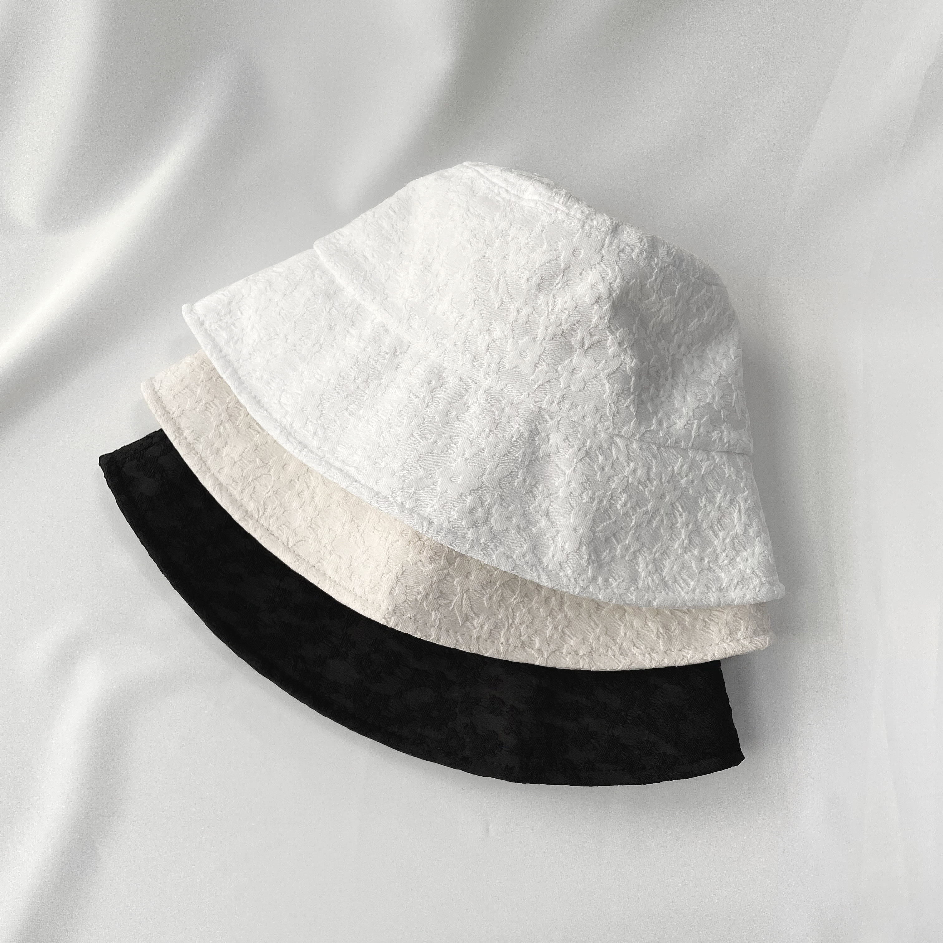 

Women s Unisex Flower Lace Bucket Hat Bucket Hat white