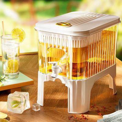 Refrigerador doméstico, branco frio, suco aberto, bebida de frutas, balde de chá, grande capacidade, garrafa de água fria de alta temperatura