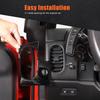 Glossy Piano Black Side Air Vent Outlet Trim Sticker For Corvette C6 2005-2013