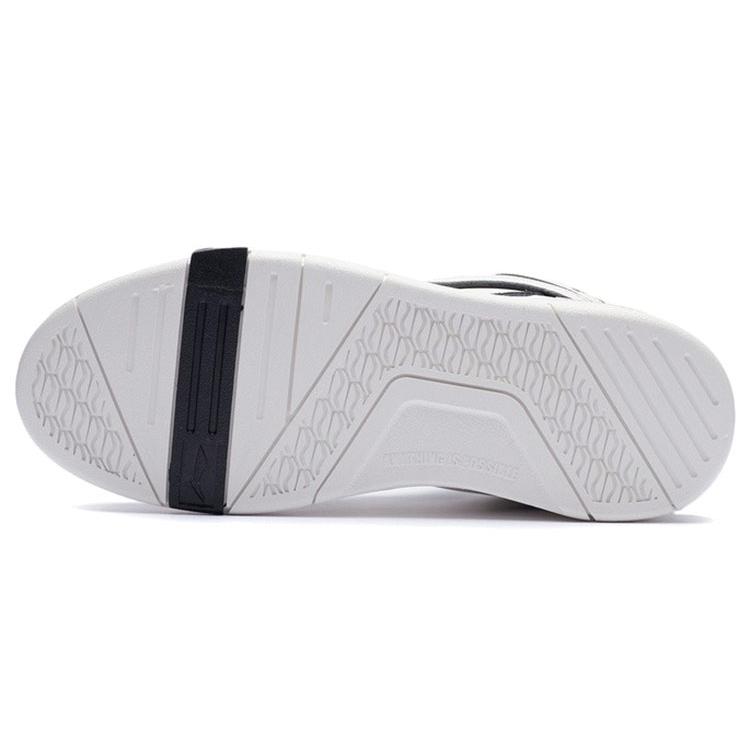 Li Ning SUPERWAVE Mid Coverage Thermal, Slip Resistant, Lightweight Mid top Skateboard Shoes Women's Snow Black AGCR234-3