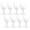 8 Pcs Whiskey Glasses Plastic Beer Mug Disposable Glitter Cups Clear Transparent Tumbler