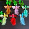 6pcs Garden Landscape Decor Simulation Birds Photography Props with Clip Artificial Birds Crafts Tree Ornaments Colorful