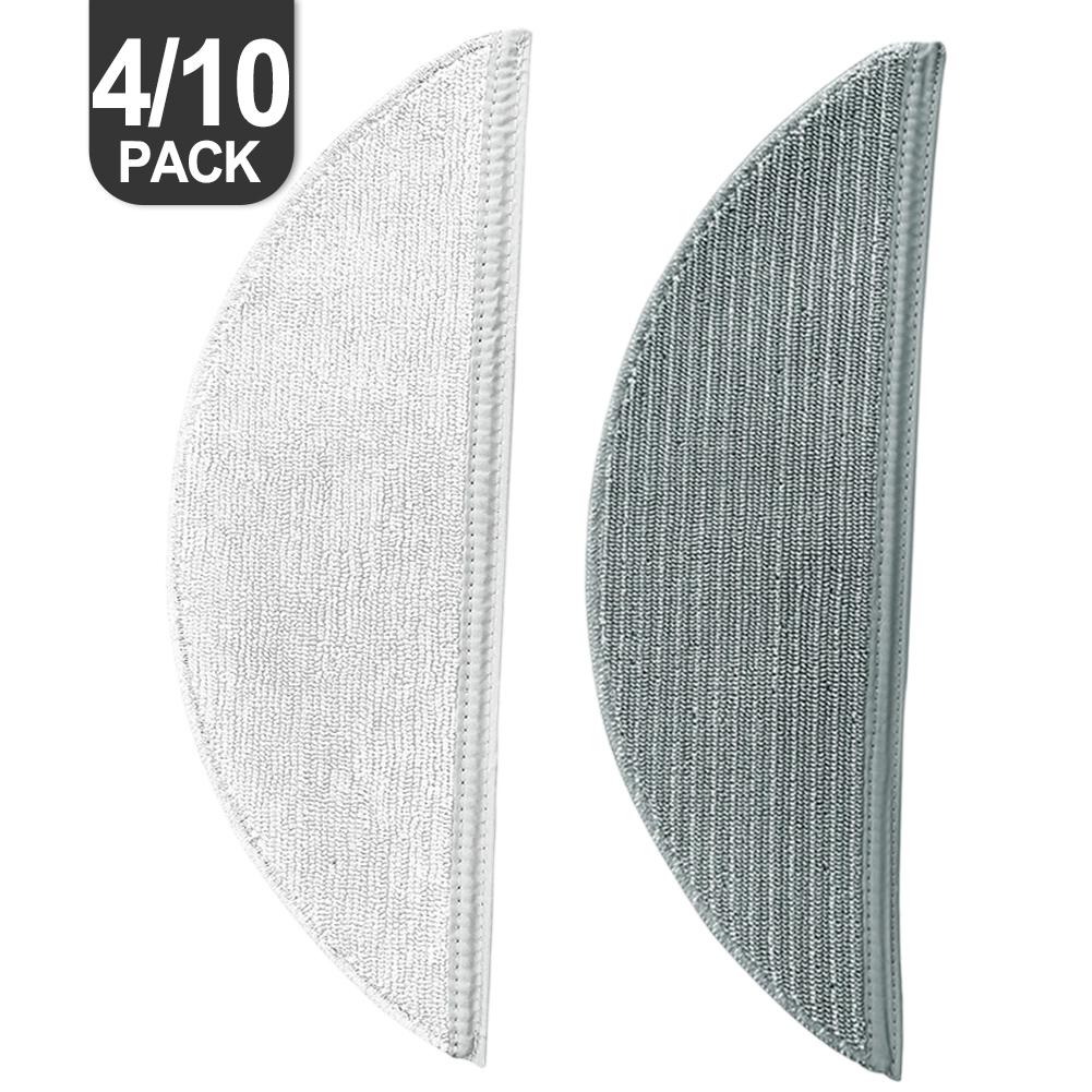 High Performance Mop Cloths for Lydsto R5/R5D Robot Vacuums Available In Convenient Packs of Either 4 or 10 Pieces