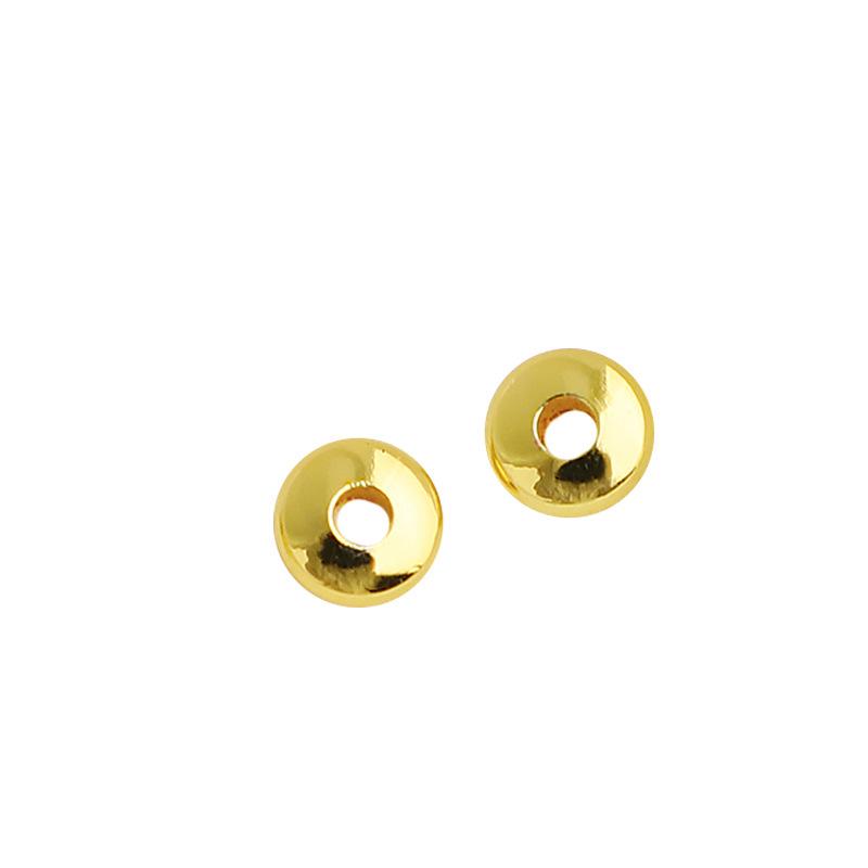 18K Gold-Filled Flying Saucer Beads: Color Retaining Spacers for DIY Bracelets and Necklaces