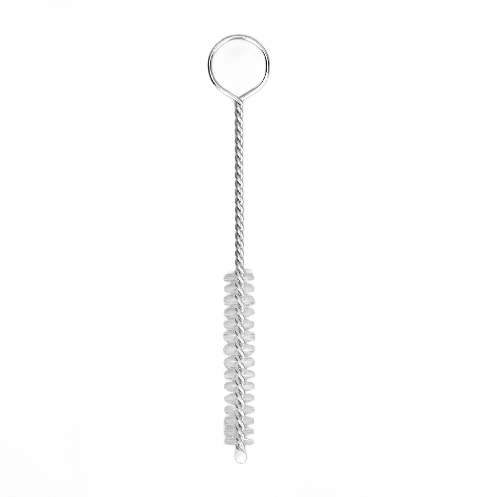

20pcs 4MM Tube Brush Handle Stainless Steel Reusable Sound Aid Cleaning Brush for Straw Pipes Earphones