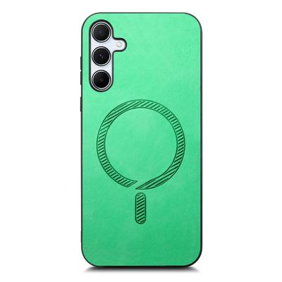 For Samsung Galaxy A35 5G Leather Back Magnetic Case Skin-Touch Phone Cover
