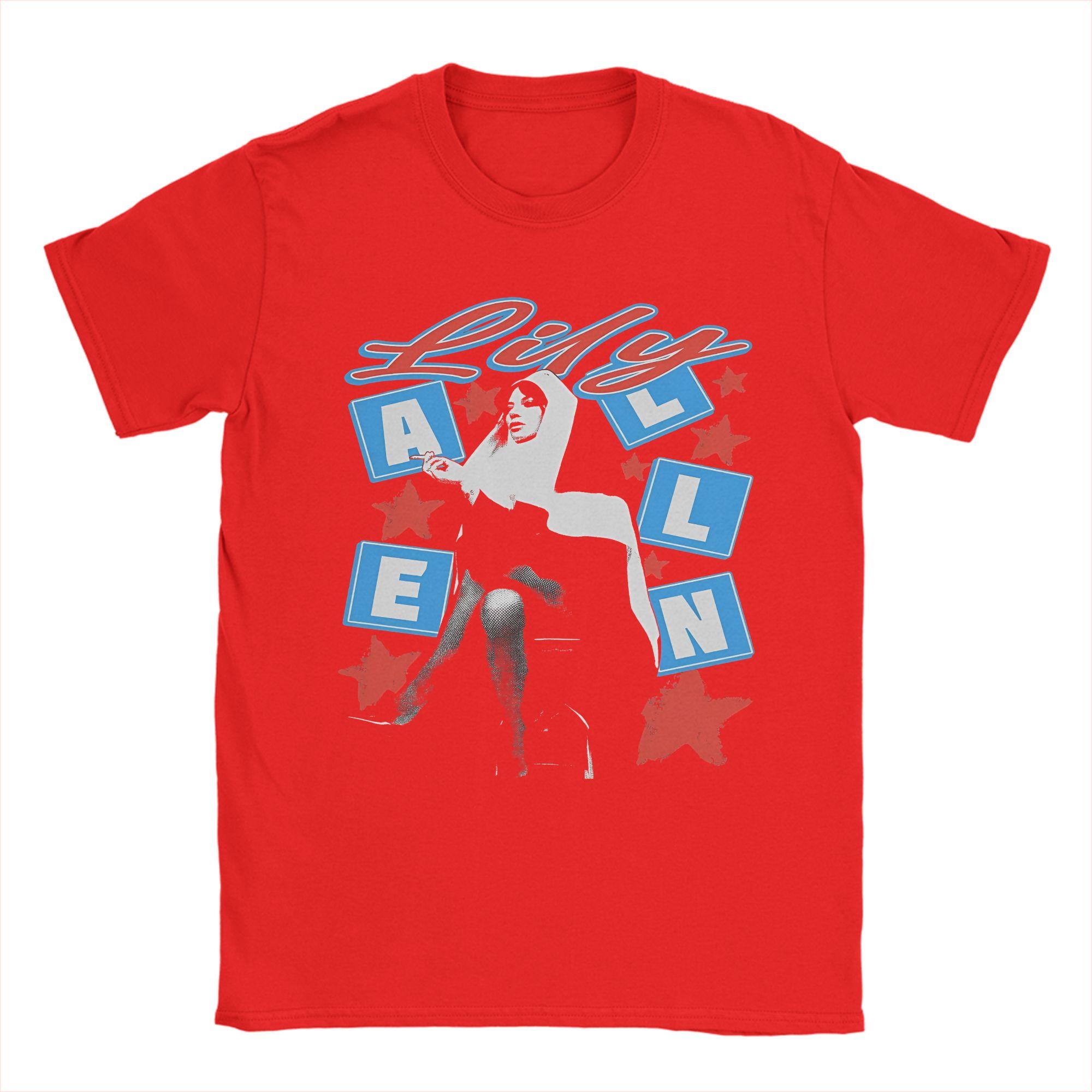 

Unisex TShirts Singer Lily Allen 2 Hipster 100 Cotton Tee Shirt Short Sleeve T Shirts O Neck Clothes Plus Size S