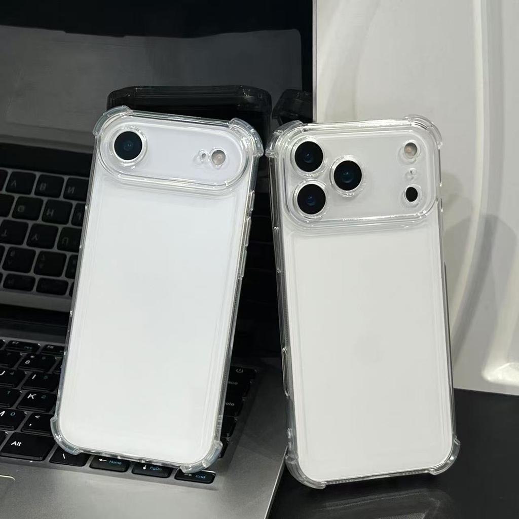 Airbag Anti Knock Phone Case for IPhone17 IPhone 17 Pro Max Air 5G Soft Clear Transparent Silicone Air Bag Corners Bumper Cover
