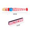 Colorful Wooden Cartoon Flute & Harmonica Wood Music Instrument Toys for Kids Early Educational Musical Toys for Children