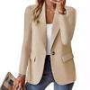 2024 WISH Women's Autumn Long Sleeve Solid Cardigan Blazer