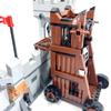 Small Particle Building Block Medieval Weapon Siege Tower Ladder Car Ancient War Weapon Scene Ornament
